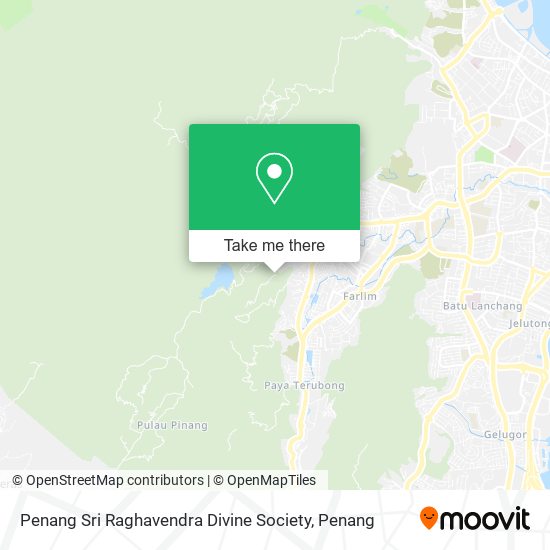 Peta Penang Sri Raghavendra Divine Society