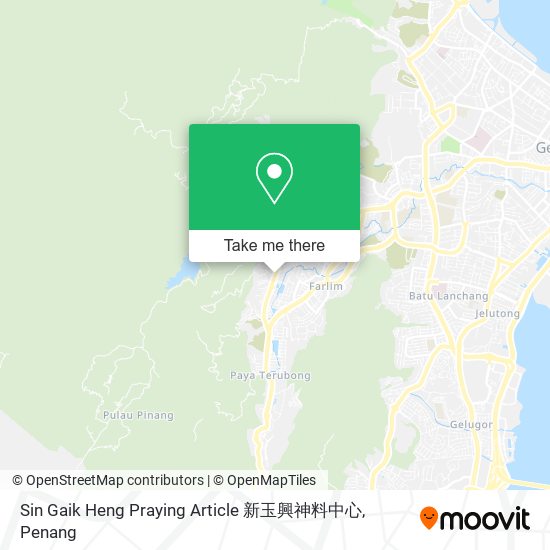 Peta Sin Gaik Heng Praying Article 新玉興神料中心