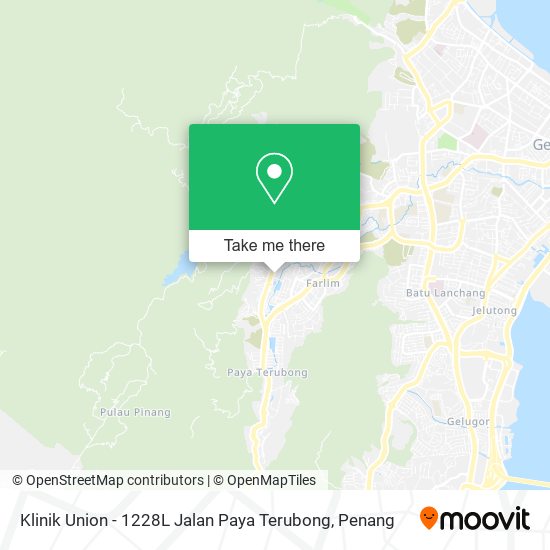 Klinik Union - 1228L Jalan Paya Terubong map