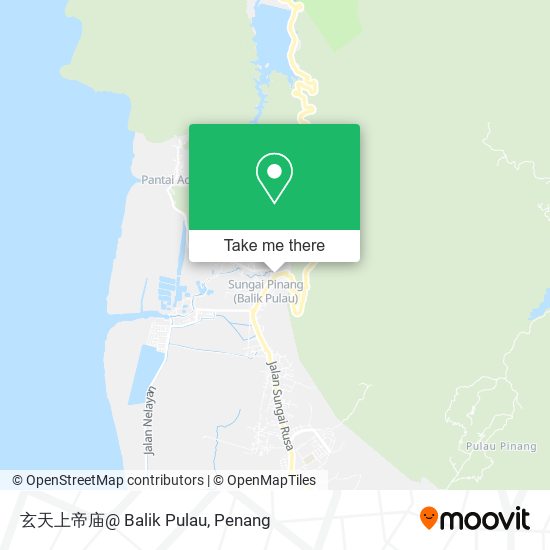 玄天上帝庙@ Balik Pulau map