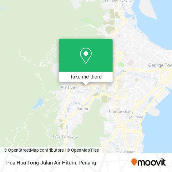 Peta Pua Hua Tong Jalan Air Hitam