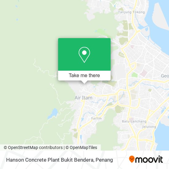 Peta Hanson Concrete Plant Bukit Bendera