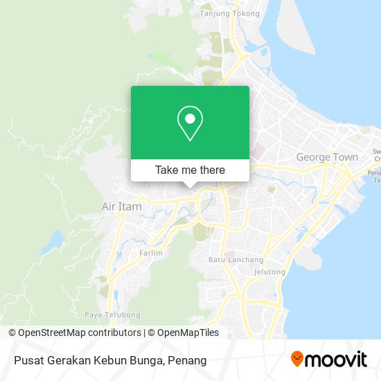 Peta Pusat Gerakan Kebun Bunga