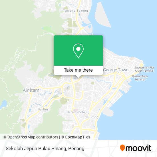 Peta Sekolah Jepun Pulau Pinang