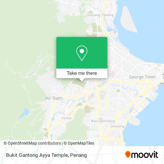 Peta Bukit Gantong Ayya Temple
