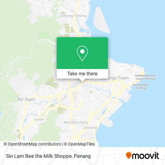 Sin Lam Bee the Milk Shoppe map