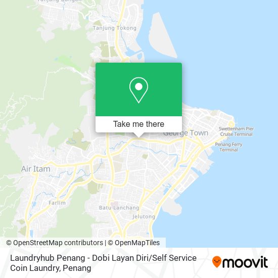 Laundryhub Penang - Dobi Layan Diri / Self Service Coin Laundry map