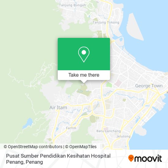 Peta Pusat Sumber Pendidikan Kesihatan Hospital Penang