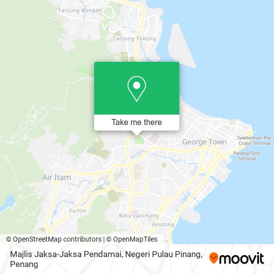 Peta Majlis Jaksa-Jaksa Pendamai, Negeri Pulau Pinang