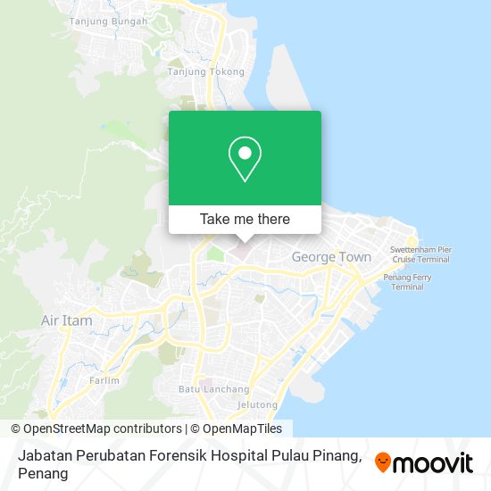 Peta Jabatan Perubatan Forensik Hospital Pulau Pinang