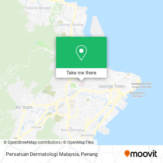 Persatuan Dermatologi Malaysia map