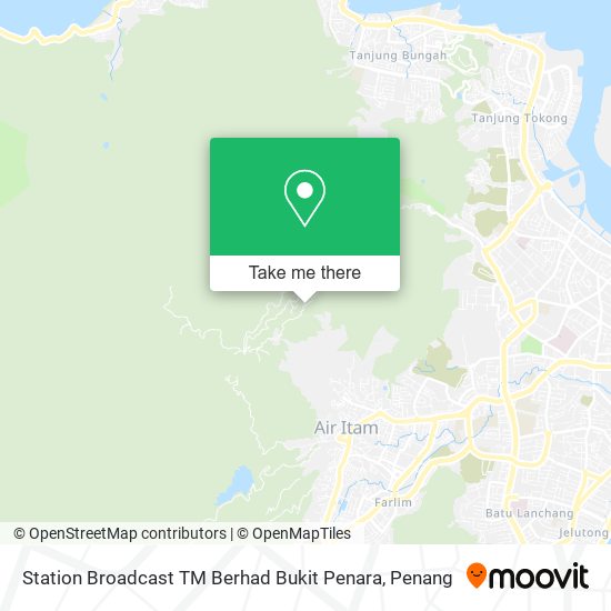 Station Broadcast TM Berhad Bukit Penara map
