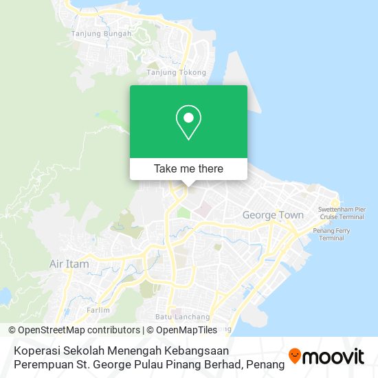 Koperasi Sekolah Menengah Kebangsaan Perempuan St. George Pulau Pinang Berhad map