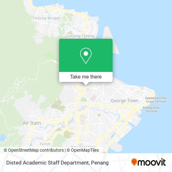 Disted Academic Staff Department map