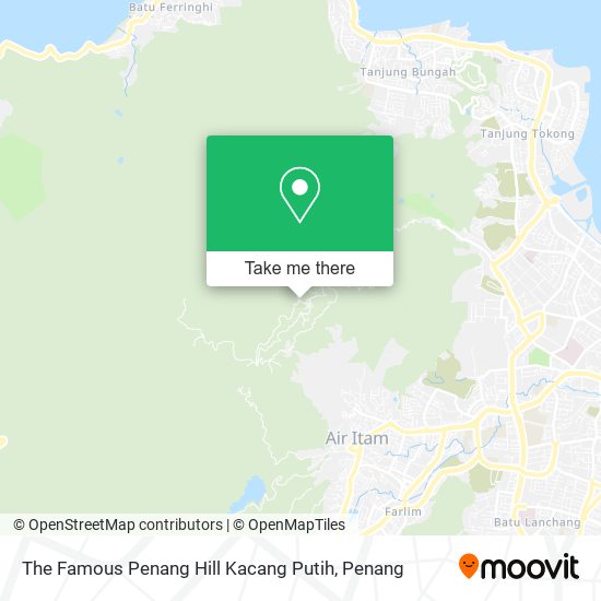 Peta The Famous Penang Hill Kacang Putih
