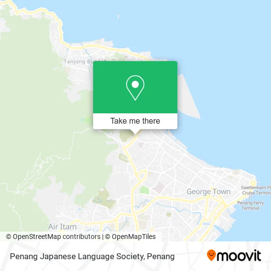 Penang Japanese Language Society map
