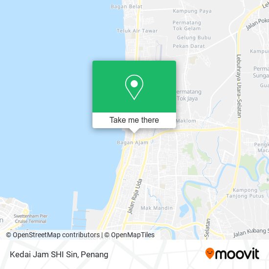 Kedai Jam SHI Sin map