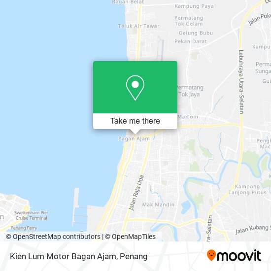 Kien Lum Motor Bagan Ajam map