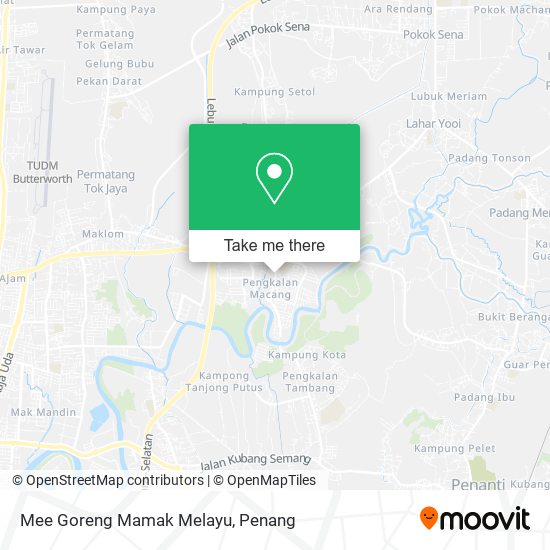 Peta Mee Goreng Mamak Melayu