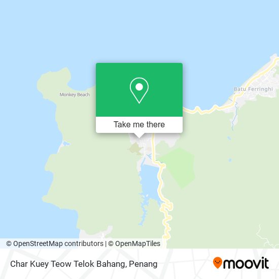 Peta Char Kuey Teow Telok Bahang