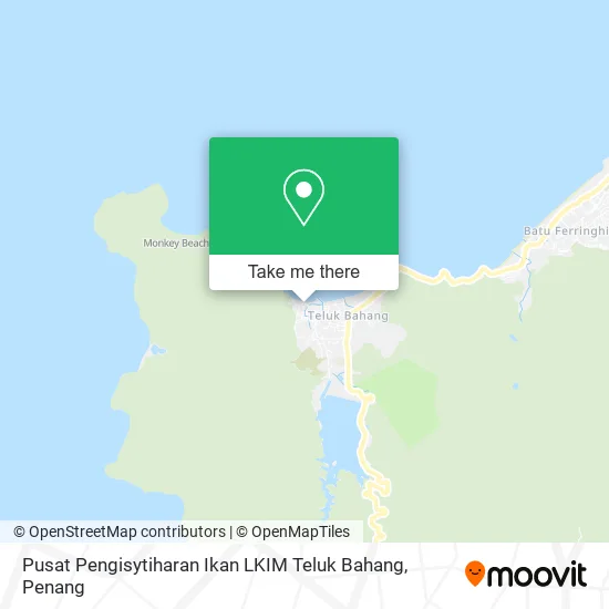 Pusat Pengisytiharan Ikan LKIM Teluk Bahang map