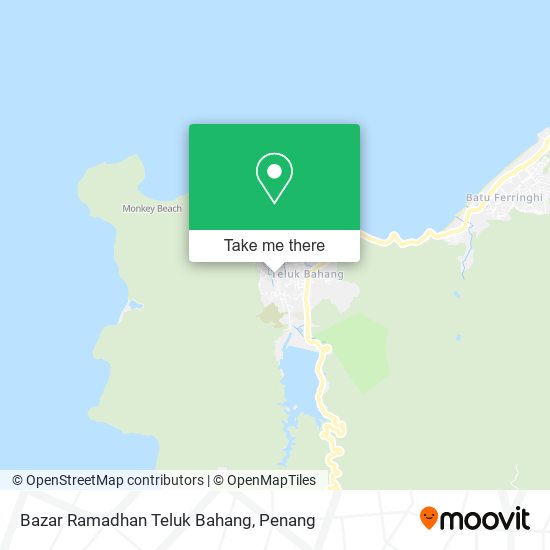 Bazar Ramadhan Teluk Bahang map