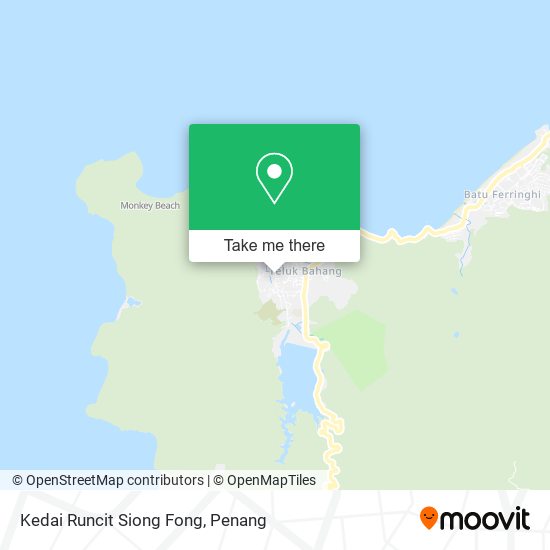 Peta Kedai Runcit Siong Fong