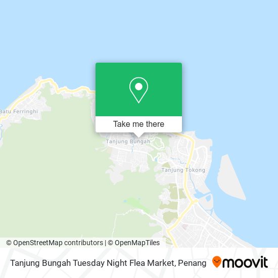Peta Tanjung Bungah Tuesday Night Flea Market