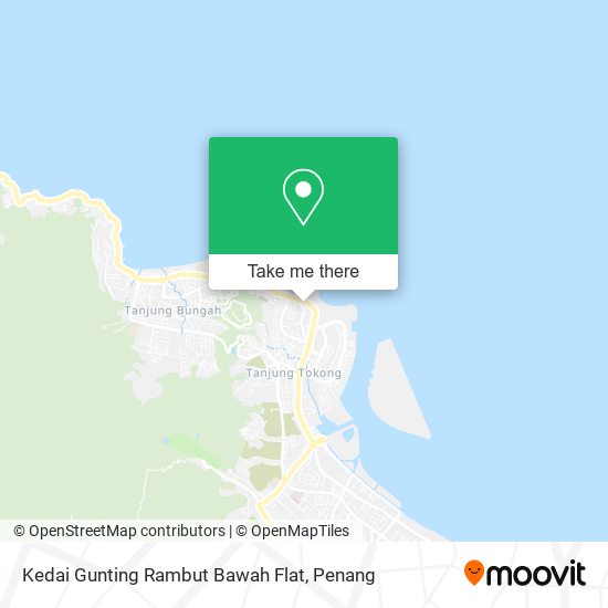 Kedai Gunting Rambut Bawah Flat map