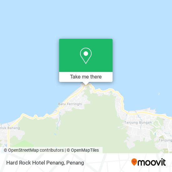 Peta Hard Rock Hotel Penang