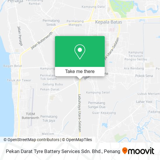 Peta Pekan Darat Tyre Battery Services Sdn. Bhd.
