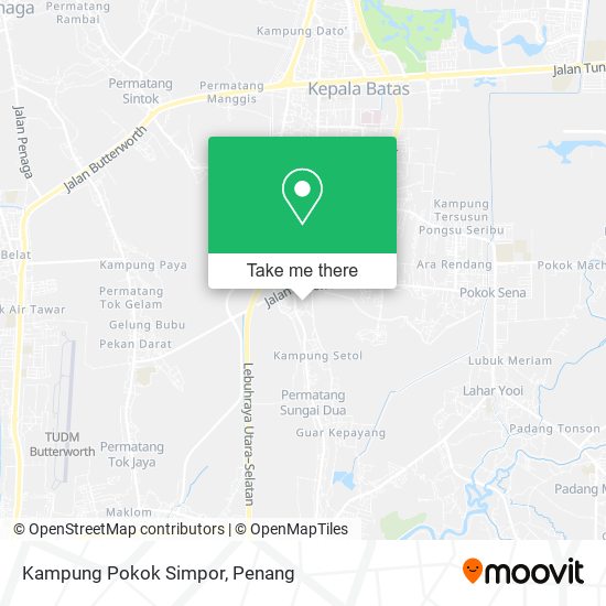 Kampung Pokok Simpor map