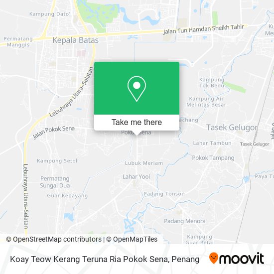 Peta Koay Teow Kerang Teruna Ria Pokok Sena
