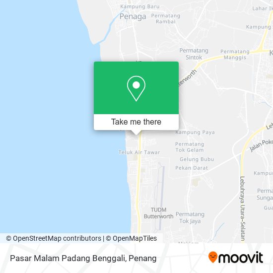 Pasar Malam Padang Benggali map