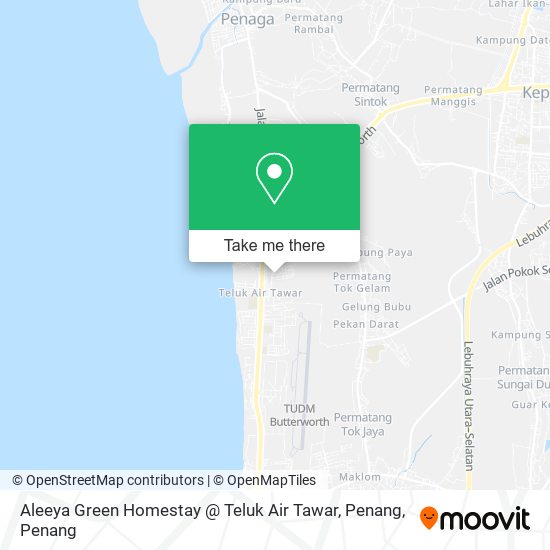 Peta Aleeya Green Homestay @ Teluk Air Tawar, Penang