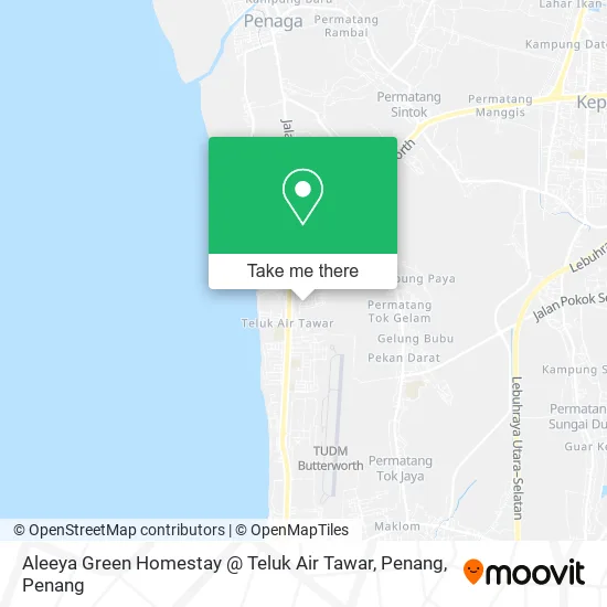 Aleeya Green Homestay @ Teluk Air Tawar, Penang map