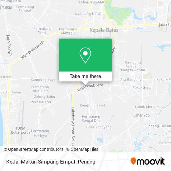 Peta Kedai Makan Simpang Empat
