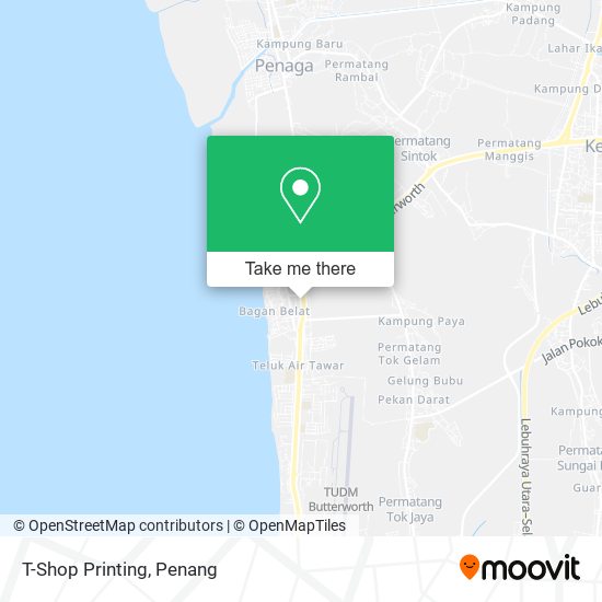 T-Shop Printing map