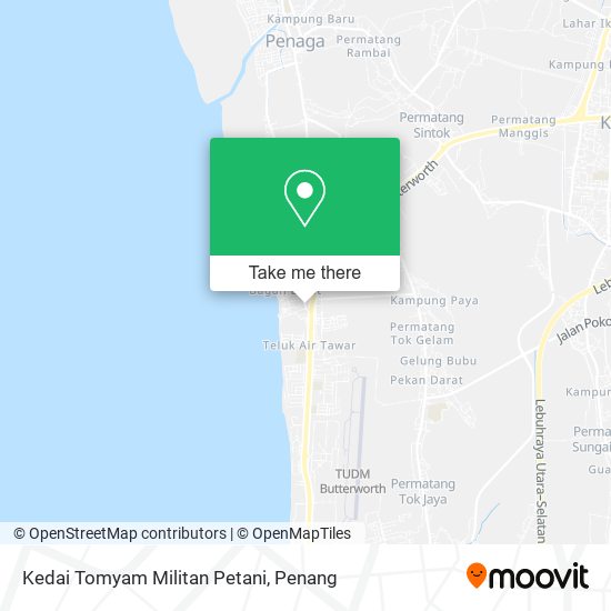 Kedai Tomyam Militan Petani map