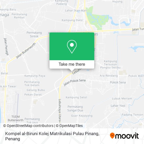 Peta Kompel al-Biruni Kolej Matrikulasi Pulau Pinang