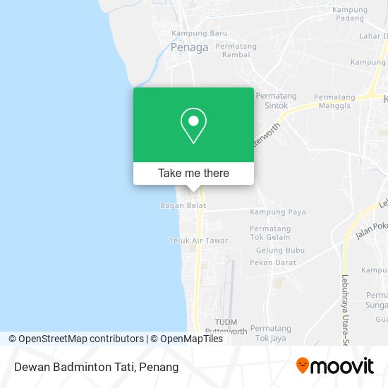 Dewan Badminton Tati map