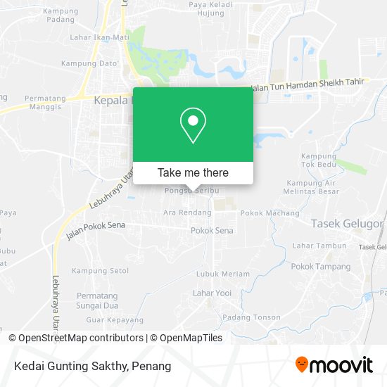 Kedai Gunting Sakthy map