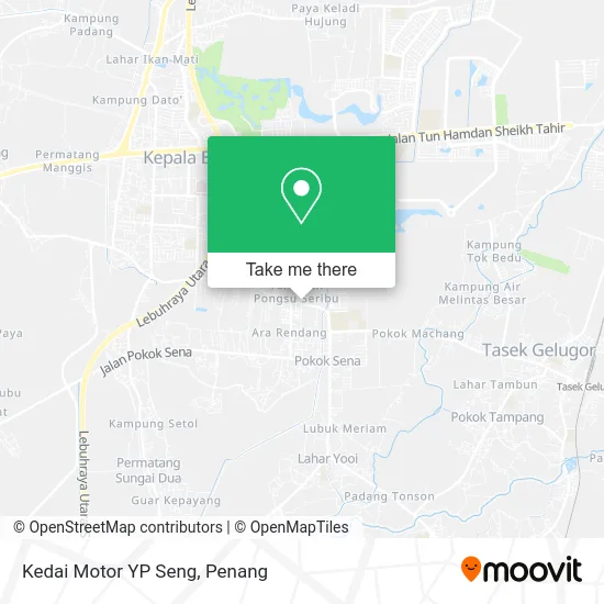 Kedai Motor YP Seng map