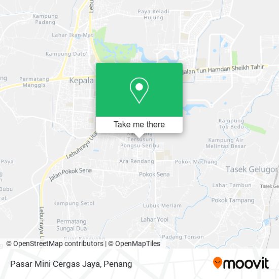 Peta Pasar Mini Cergas Jaya