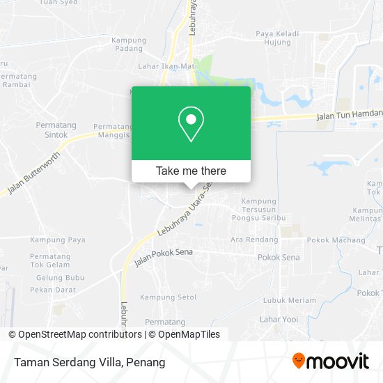 Taman Serdang Villa map