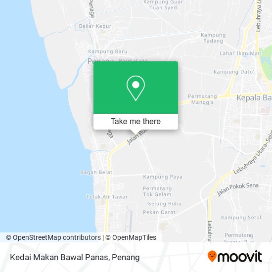 Kedai Makan Bawal Panas map