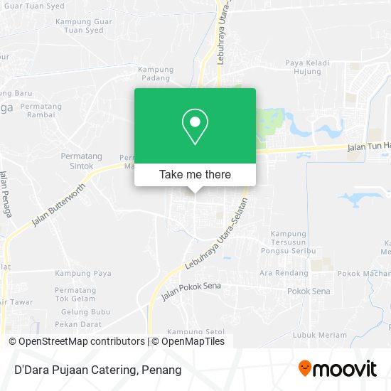 D'Dara Pujaan Catering map