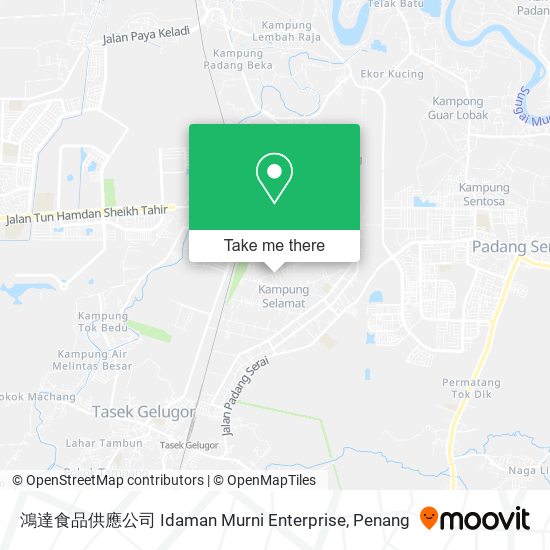 鴻達食品供應公司 Idaman Murni Enterprise map
