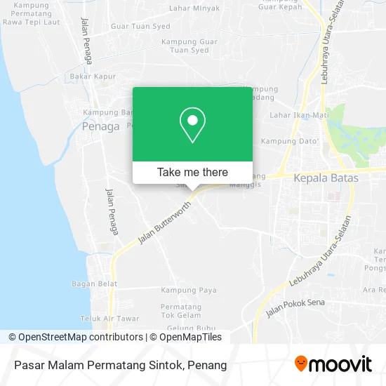 Peta Pasar Malam Permatang Sintok