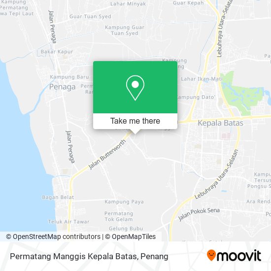 Permatang Manggis Kepala Batas map